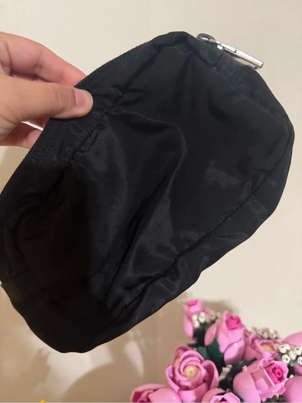Prada Black Nylon cosmetic Pouch